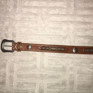 Wrangler leather western belt